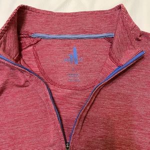 Johnnie-O Vaughn Striped Performance 1/4 Zip Pullover